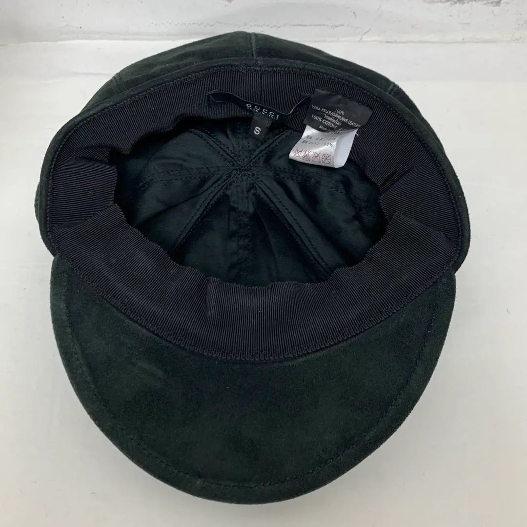 Rare GUCCI Gucci Sheepskin High-quality Leather Casquette Hat