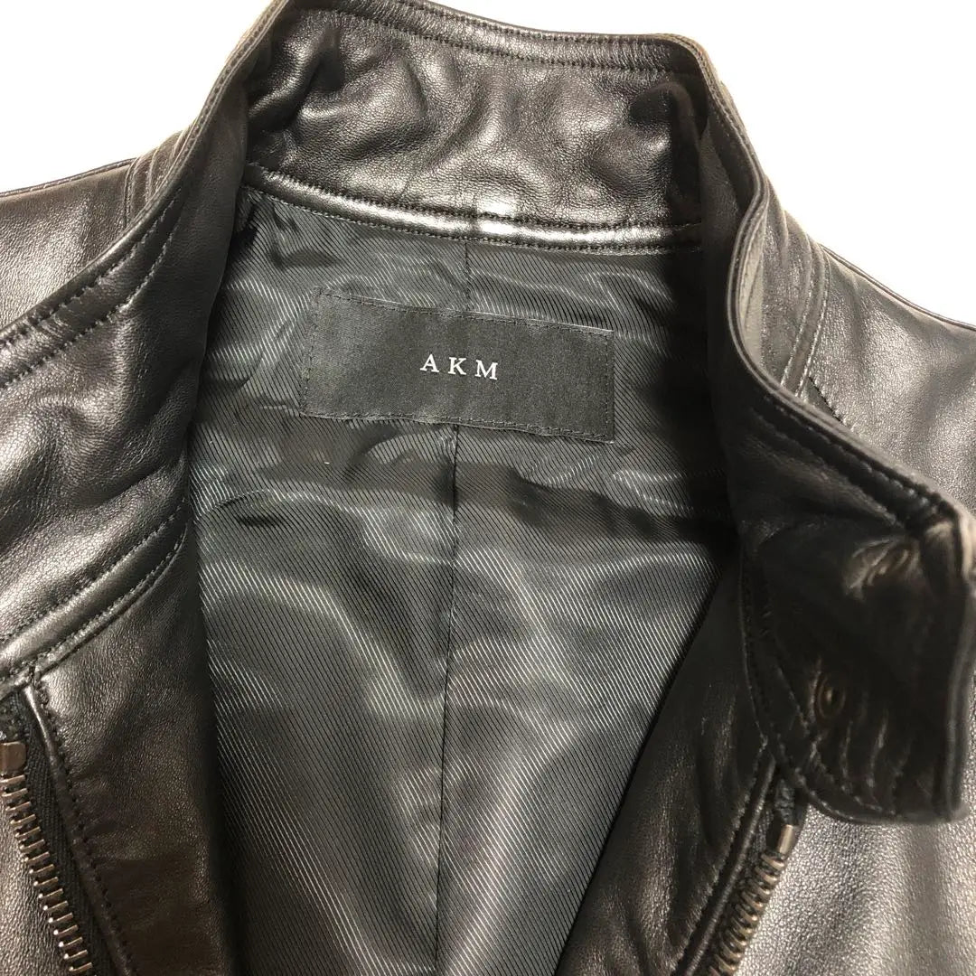 New tag included, priced at 240,000 yen AKM top-quality lamb leather jacket | 新品タグ付き　定価24万　AKM 最高級ラムレザージャケット