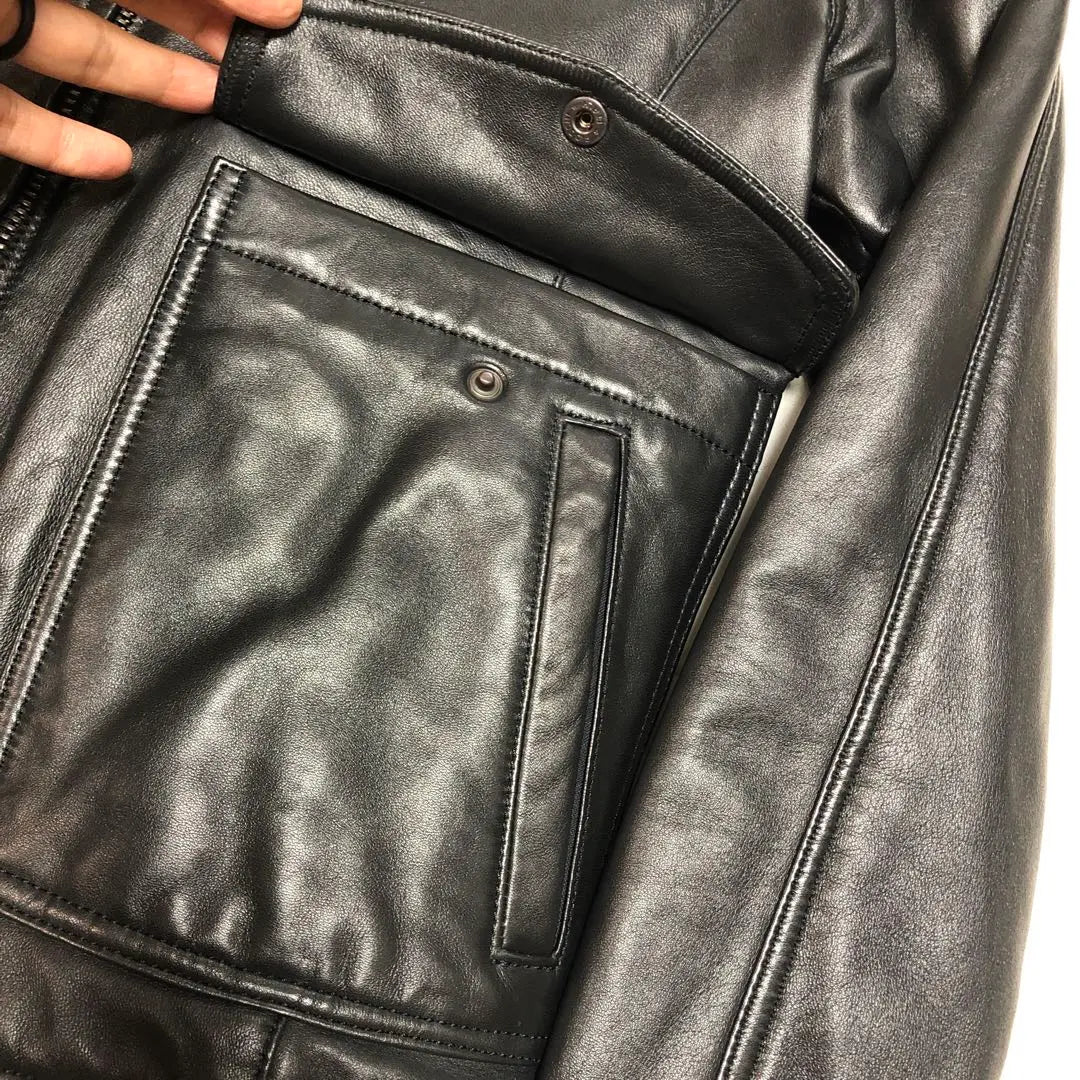 New tag included, priced at 240,000 yen AKM top-quality lamb leather jacket | 新品タグ付き　定価24万　AKM 最高級ラムレザージャケット