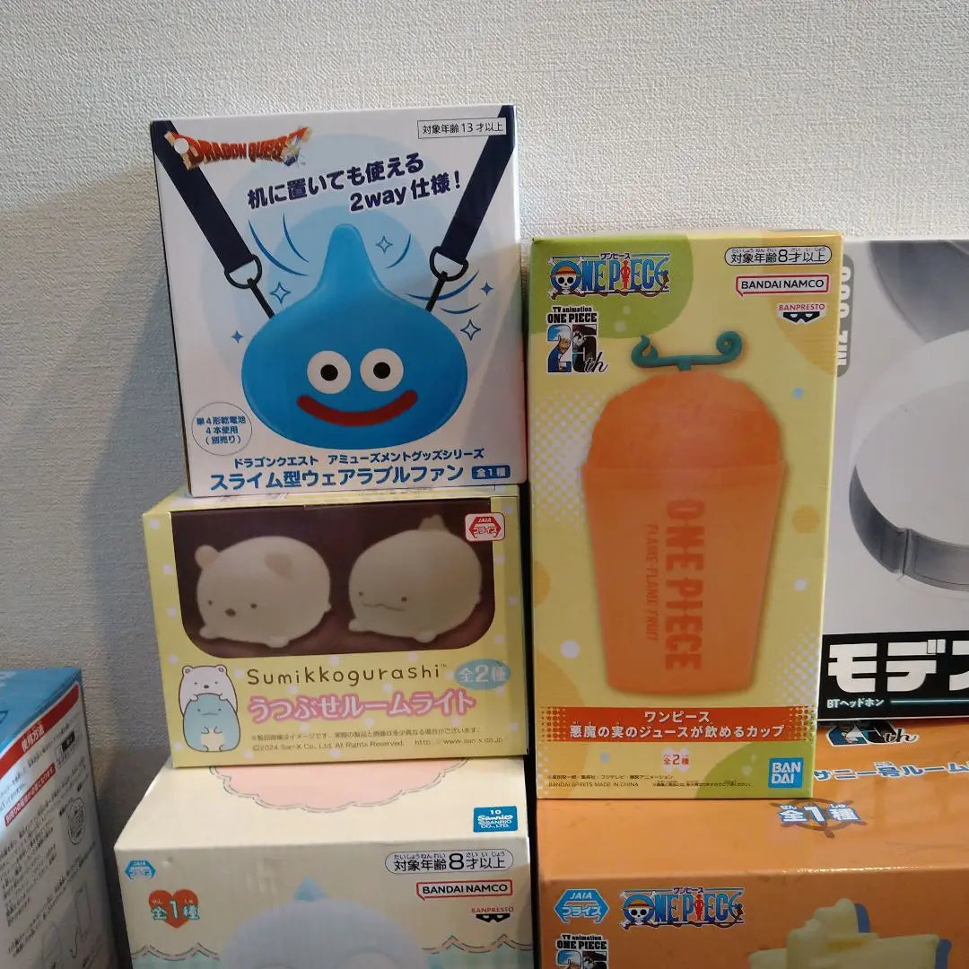 [Unopened] Bandai One Piece Speaker & Room Light and 12 Sets