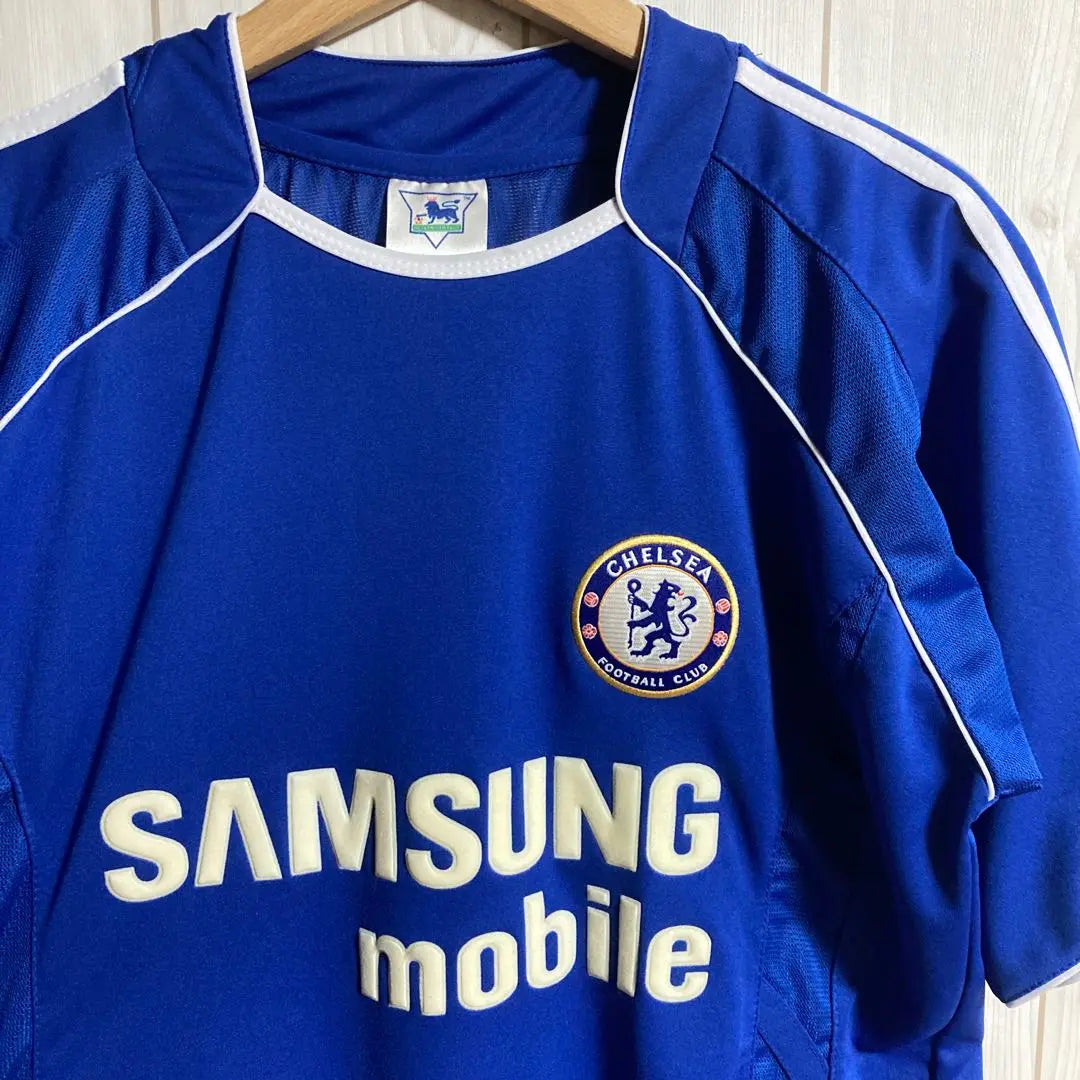 00S Chelsea FC Dogba 11th Vintage Soccer Uniform Game Shirt