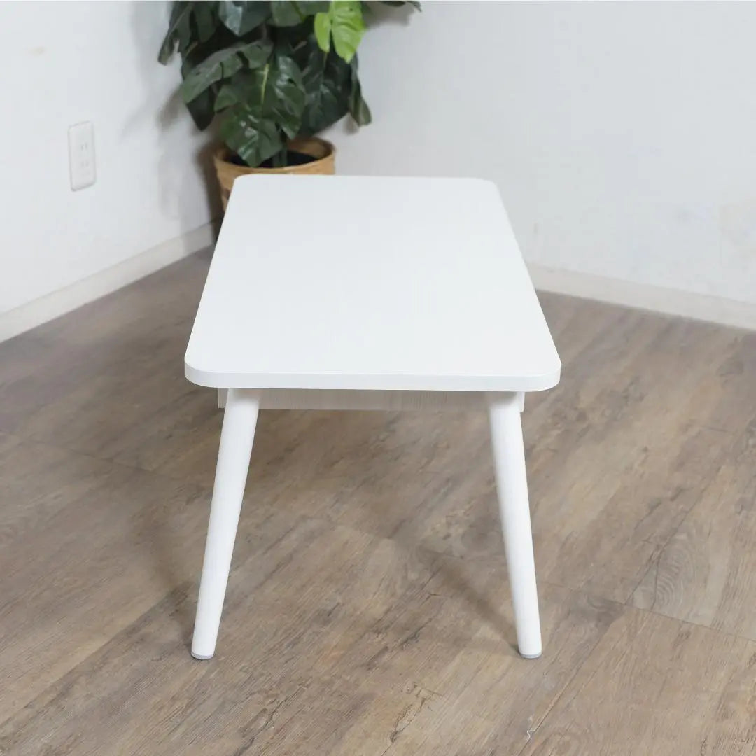 [New] 80cm wide natural wood table with drawers stylish outlet