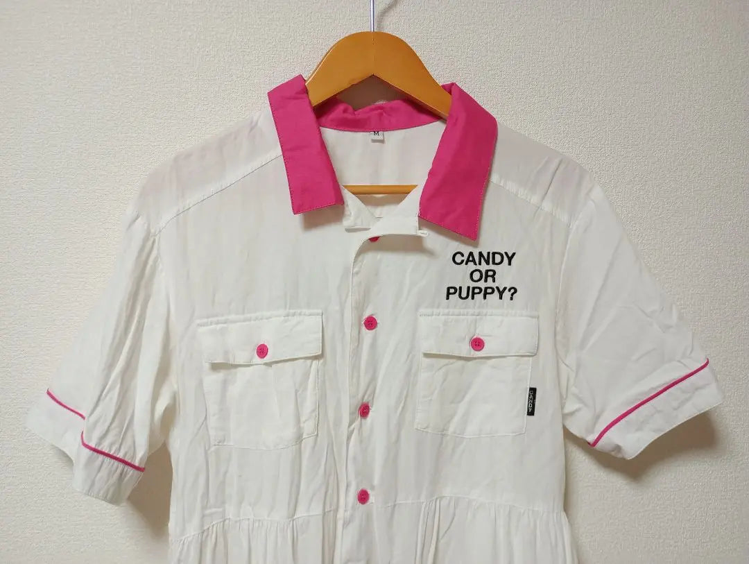 Candy stripper Candy stripper shirt dress M