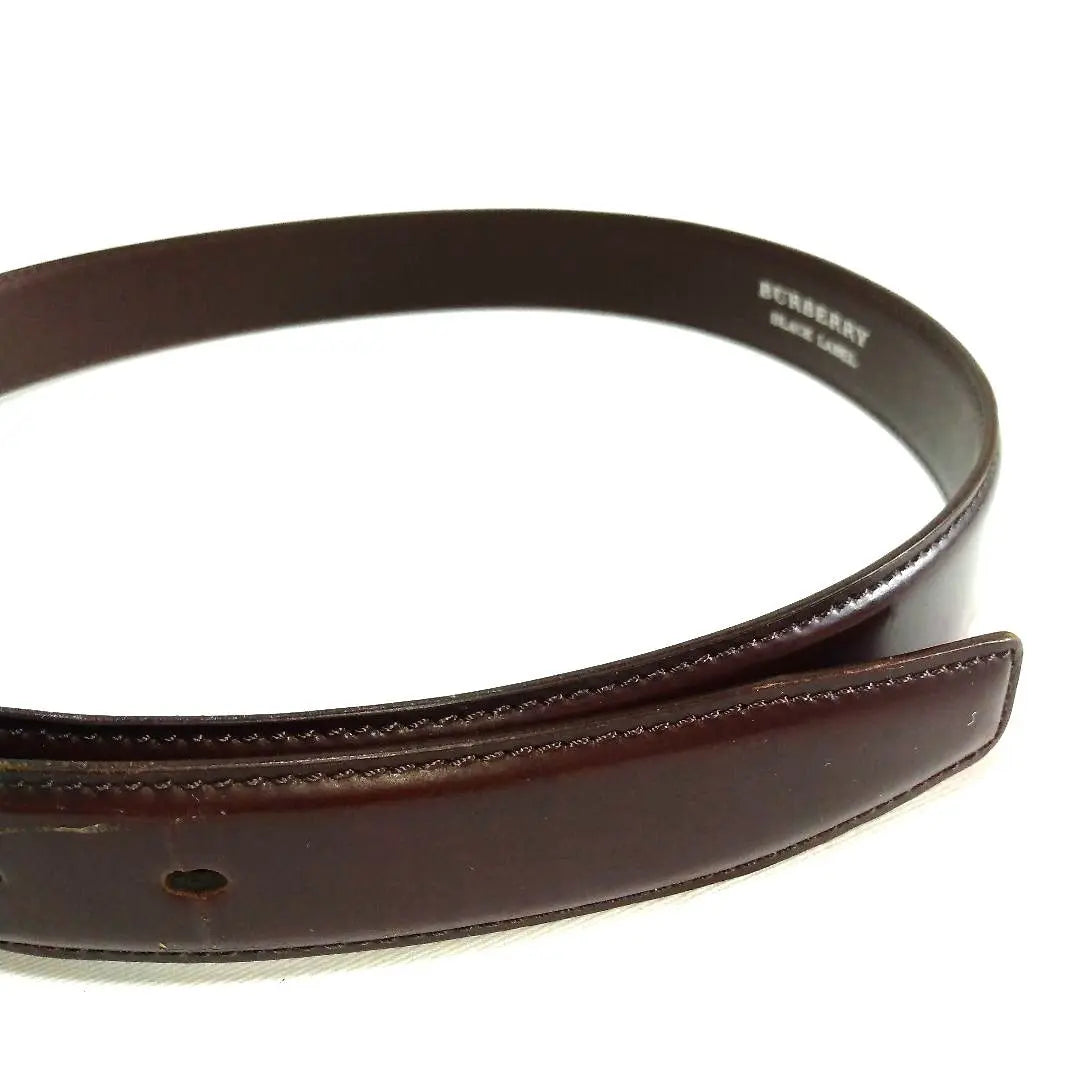 BURBERRY Black Label Men's Belt Brown Genuine Leather