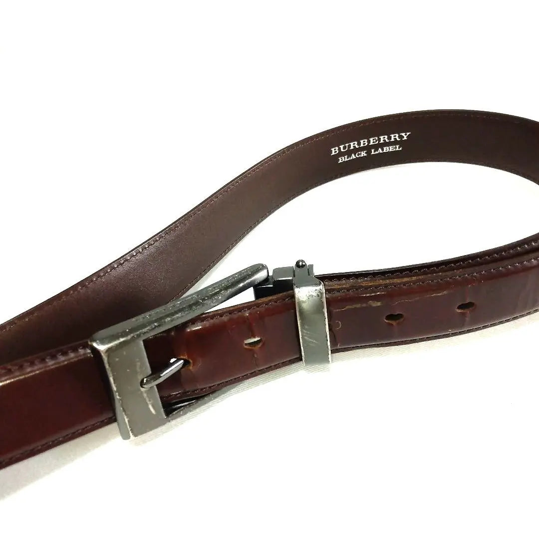 BURBERRY Black Label Men's Belt Brown Genuine Leather