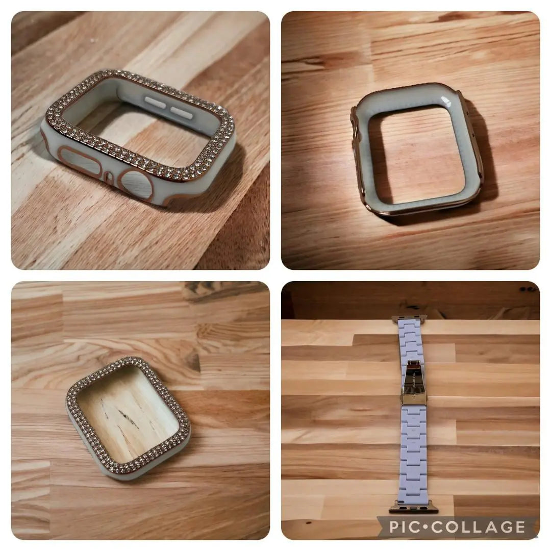 Funda protectora de lujo para Apple Watch de 44 mm con correa de cerámica