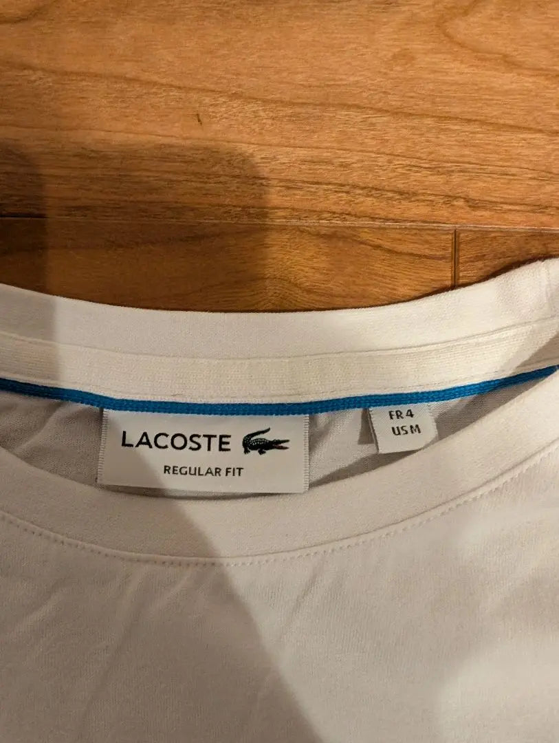 LACOSTE White T-shirt M size