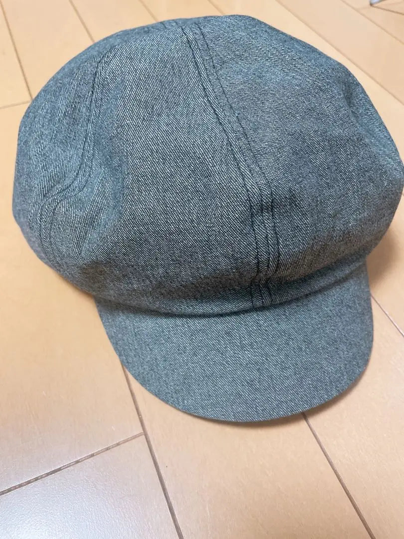 Casqueta estilo denim gris 6 paneles