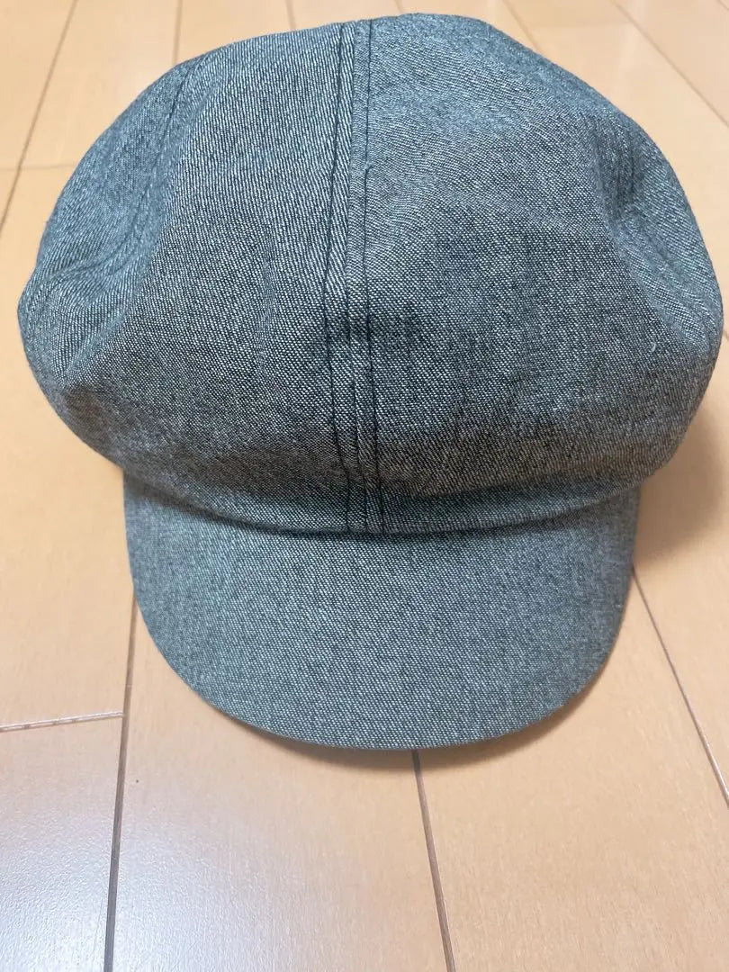 Casqueta estilo denim gris 6 paneles