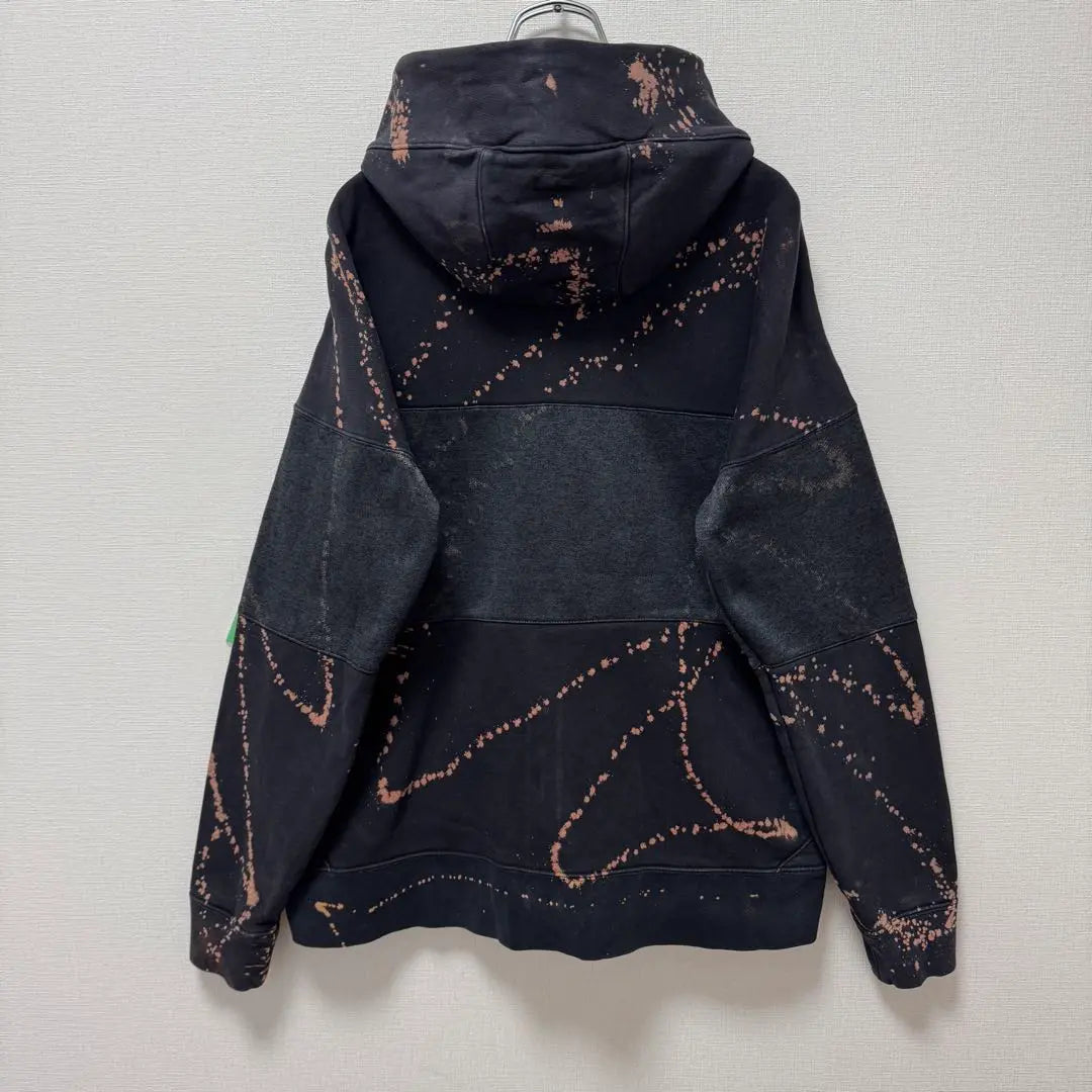 Used clothing NIKE AIR Nike Hoodie Zip-Up Bleach Splatter M