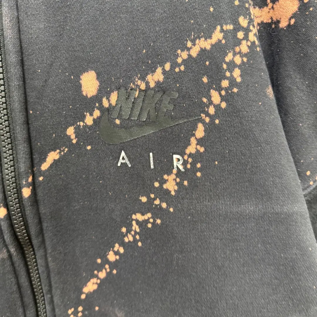 Used clothing NIKE AIR Nike Hoodie Zip-Up Bleach Splatter M