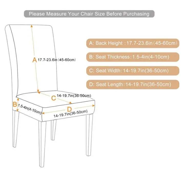 Chair cover, dark gray, 4 chair cover, plain seat, backrest, Nordic 1 | 椅子 イス カバー　濃灰　4枚　チェアカバー 無地 座面 背もたれ 北欧　1