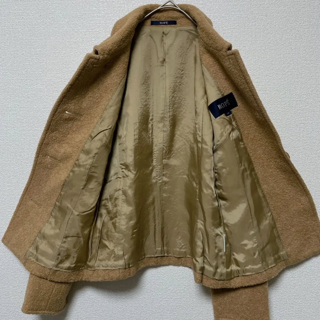 [ROPE] Stainless Collar Jacket Made in Japan Wool 90 Light Brown S