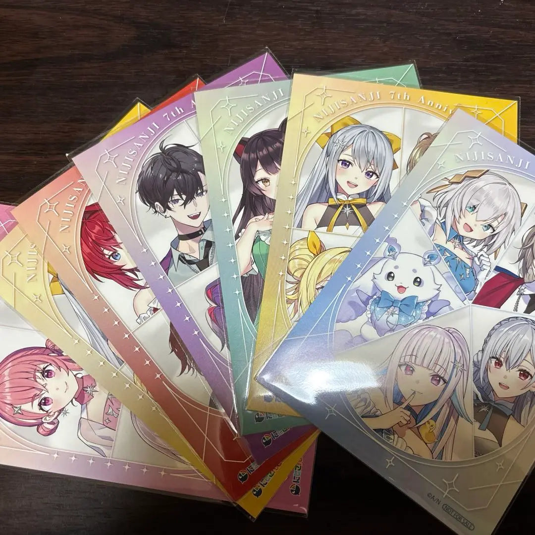 Nijisanji 7th Anniversary Animate Bonus Postcard Set of 7