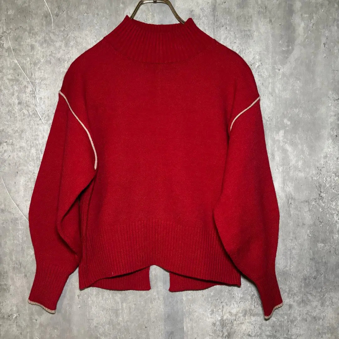 ✨New tag included✨ AnySiS Knit O sweater line red