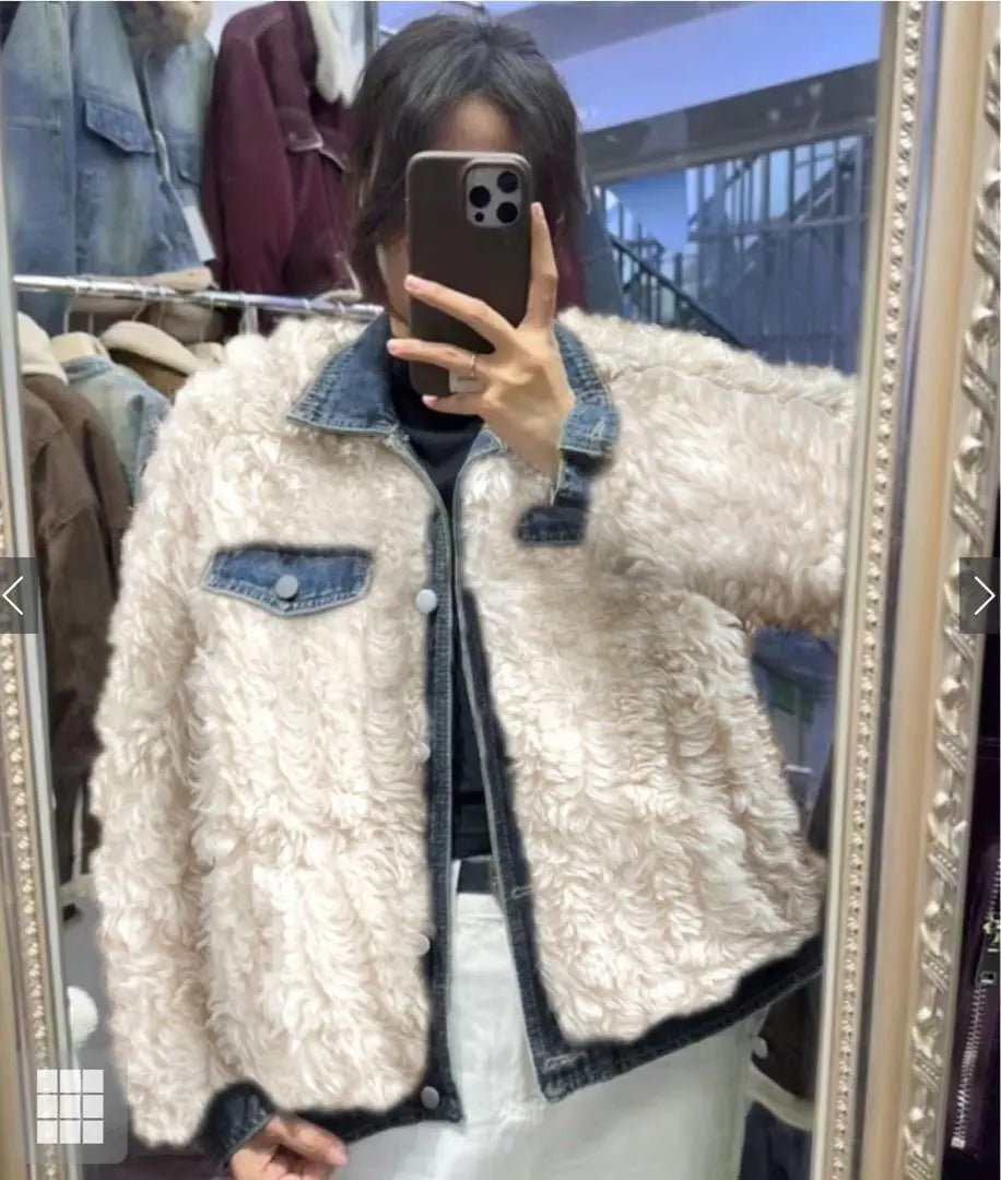 Fur Docking Denim Jacket [gc284]