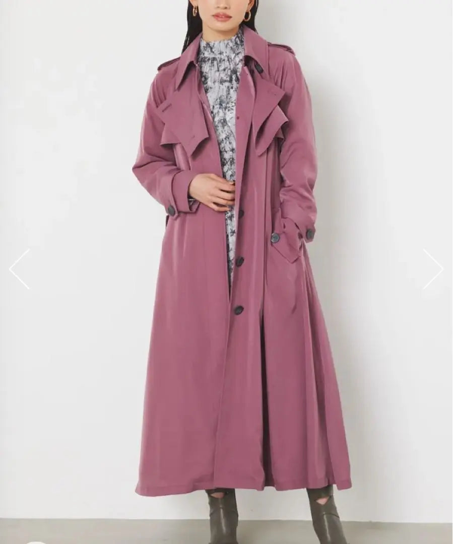 New, tagged, current model Reenda gelato trench coat, pink, S