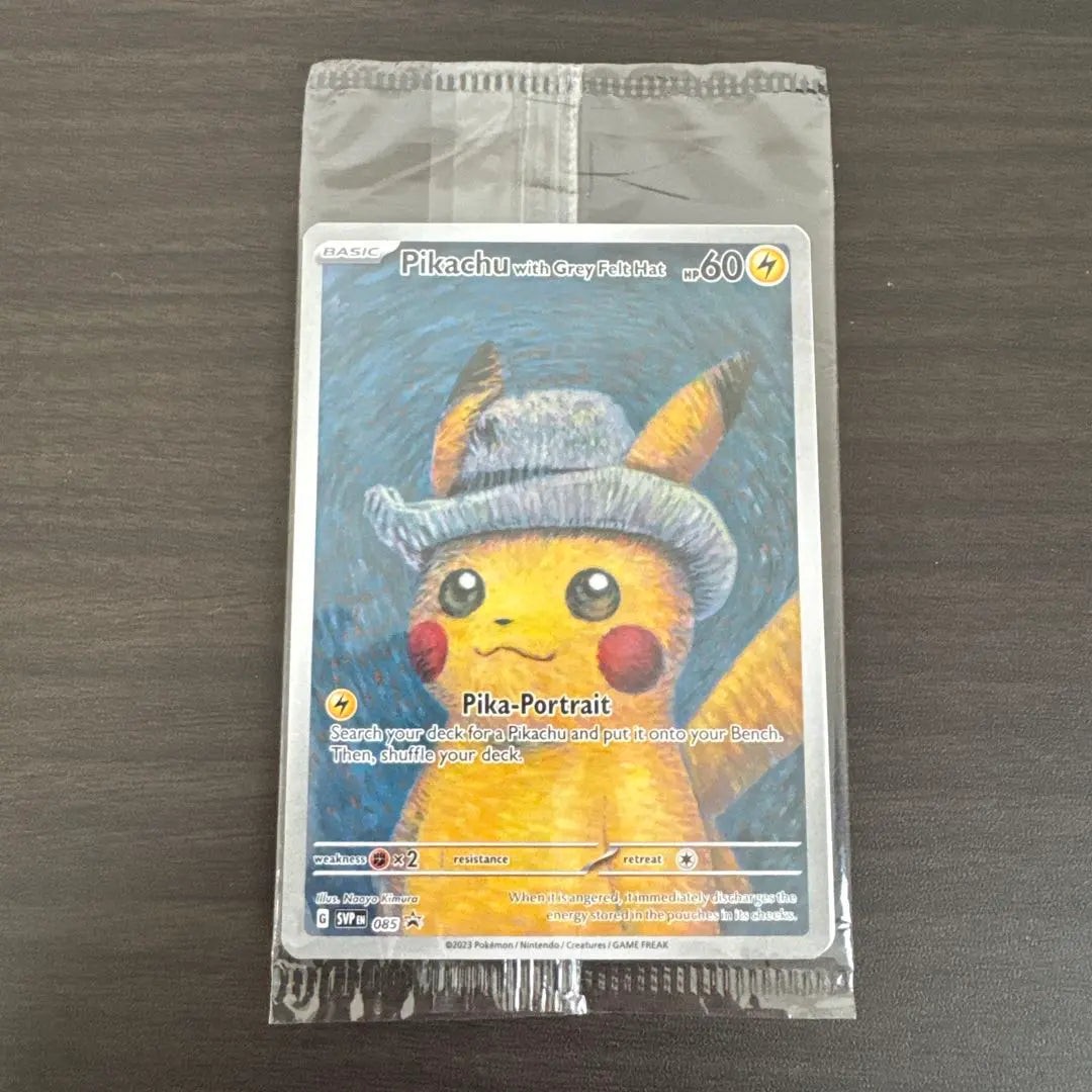 Pikachu con sombrero de fieltro gris | Pikachu con sombrero de fieltro gris