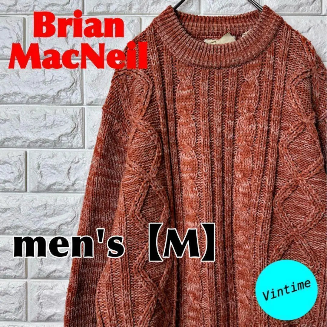 X46 [Brian MacNeil] Knit Sweater [Men's M] Orange