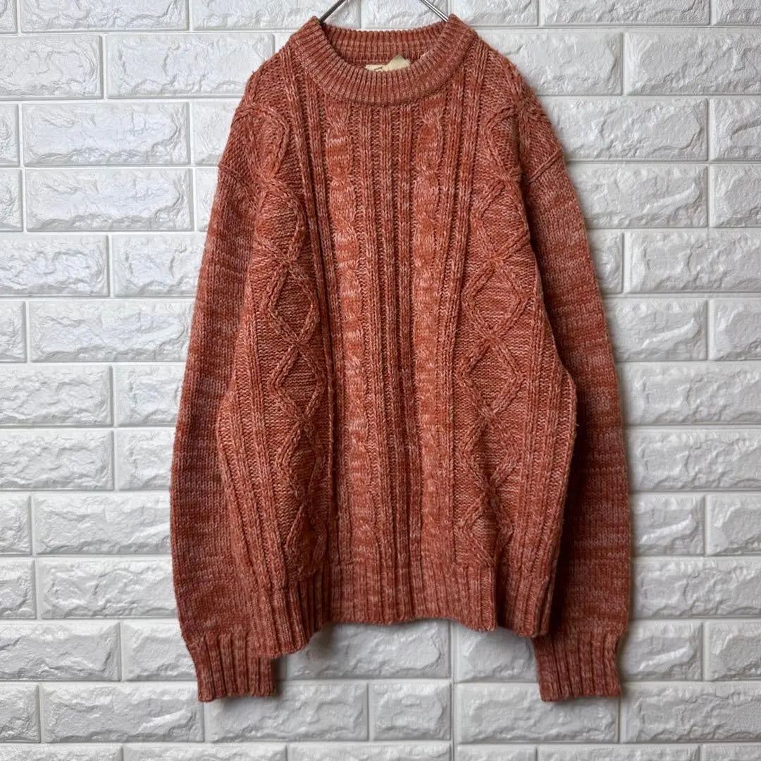 X46 [Brian MacNeil] Knit Sweater [Men's M] Orange