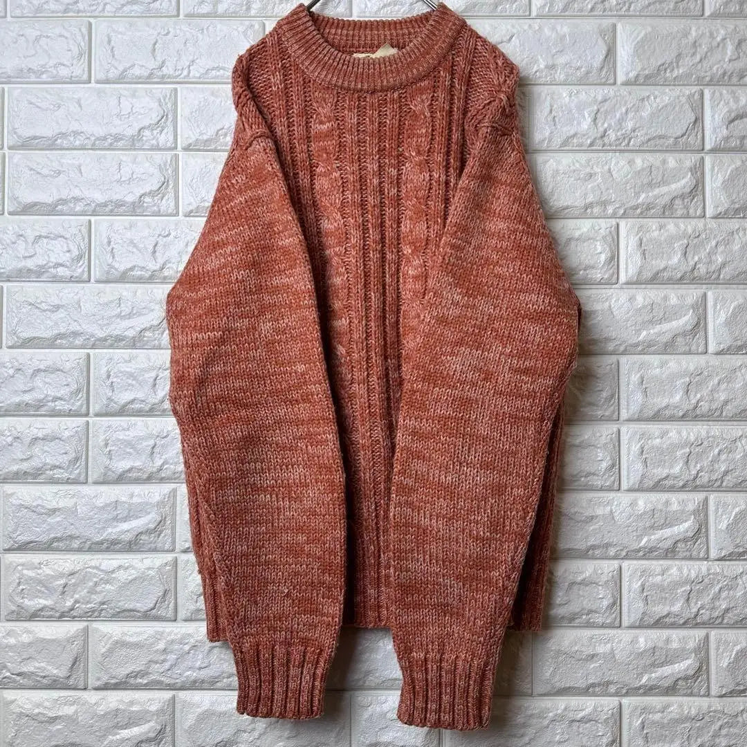 X46 [Brian MacNeil] Knit Sweater [Men's M] Orange