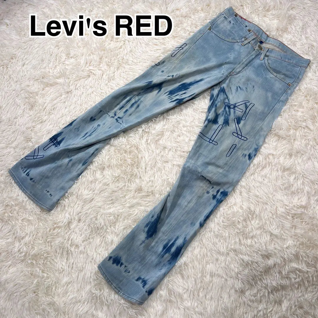 [Raro] Levi's RED Margiela 3D Cut Bleach Denim de los años 2000