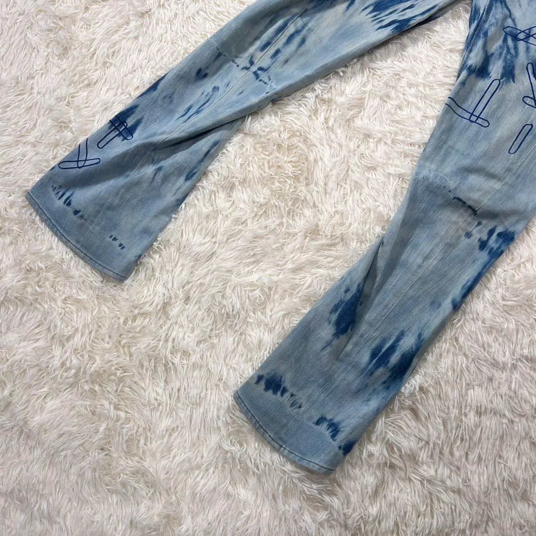 [Rare] 00's Levi's RED Margiela 3D Cut Bleach Denim