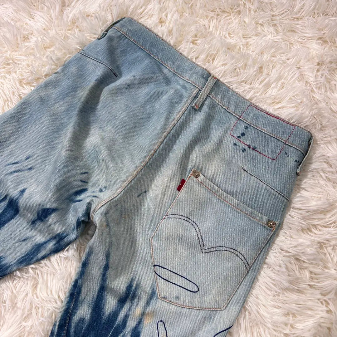 [Raro] Levi's RED Margiela 3D Cut Bleach Denim de los años 2000