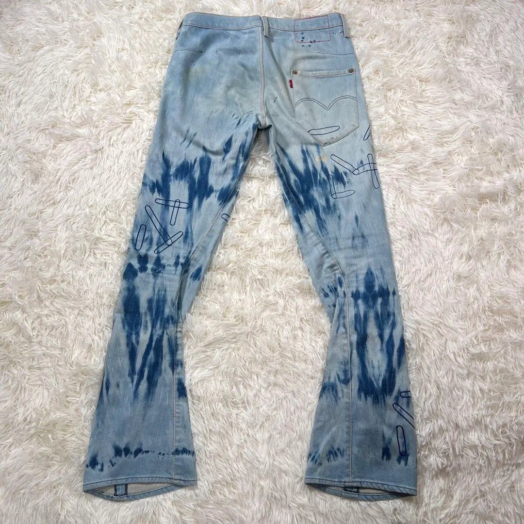 [Raro] Levi's RED Margiela 3D Cut Bleach Denim de los años 2000