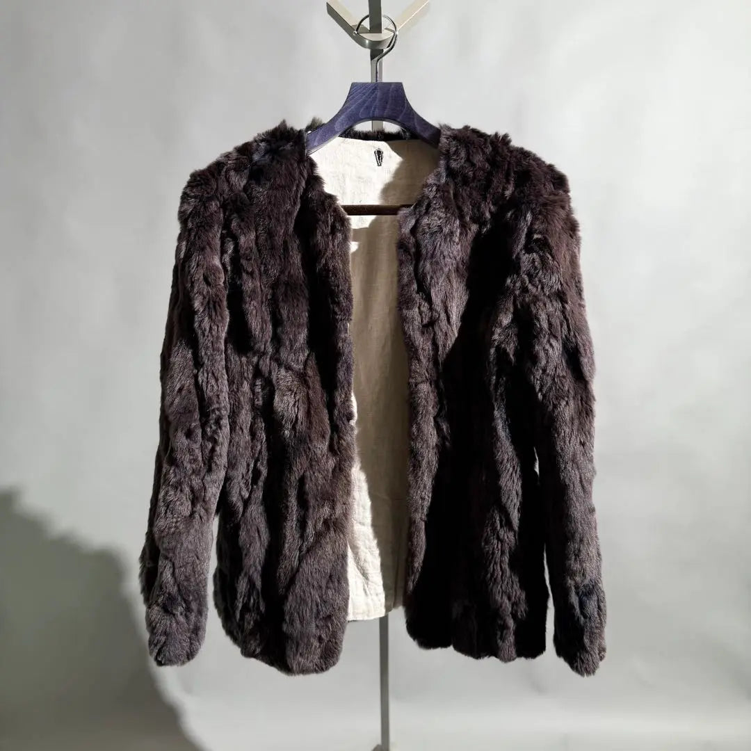 08sircus Archive Rex Fur Liner Jacket 46 Black