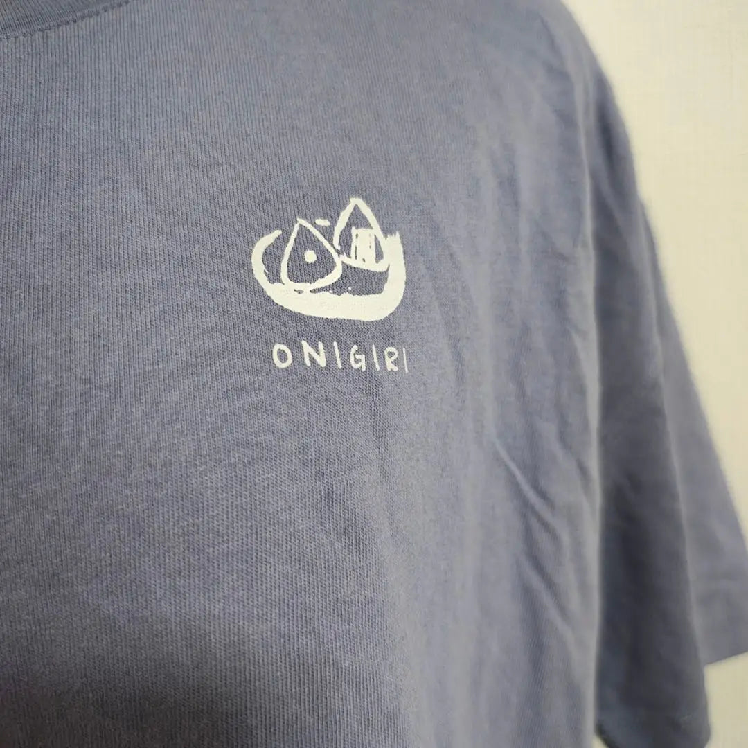 Onigiri Organic Cotton T-shirt One-point Skin-friendly F