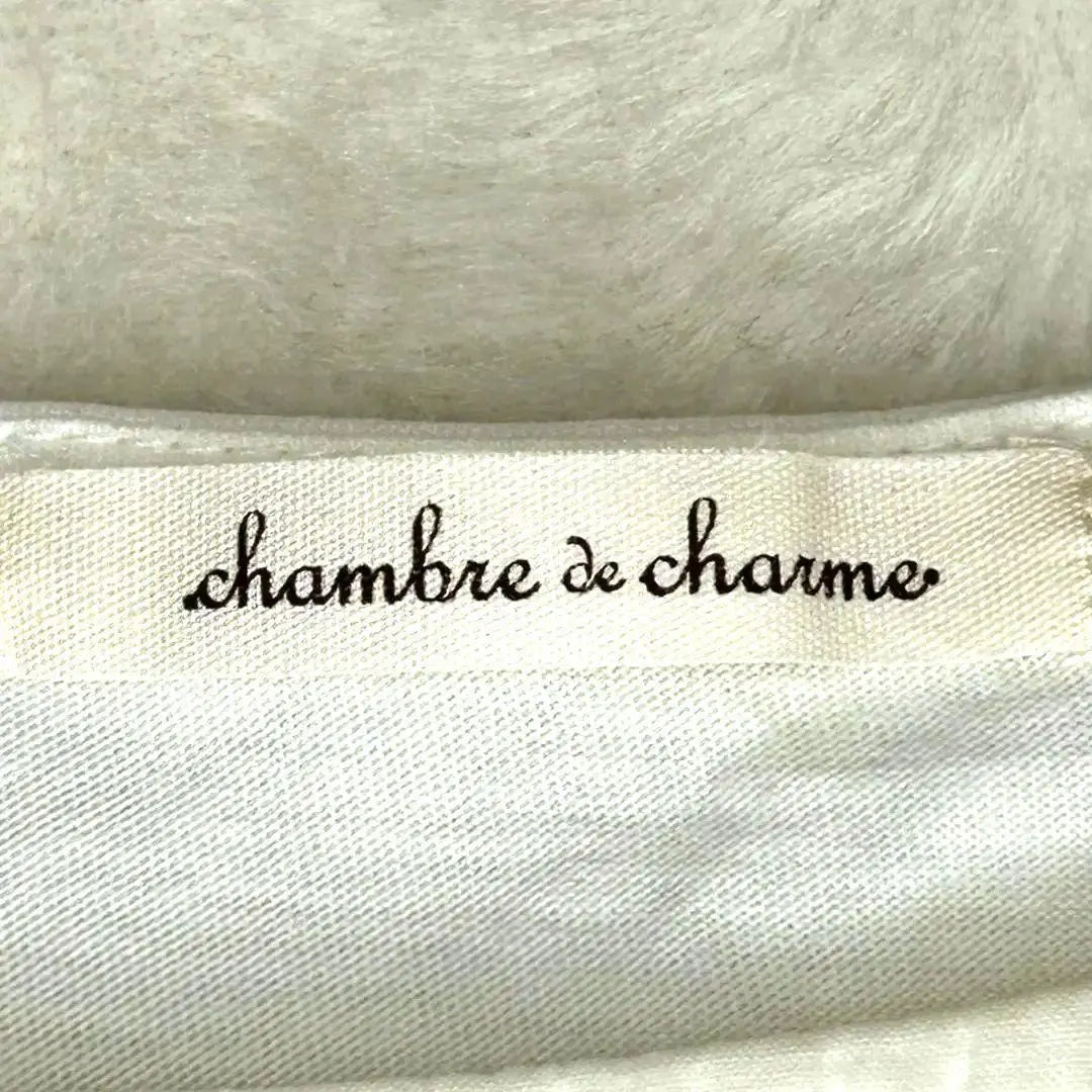 [Chamble de Sharm] Asymmetrical overshirt, short sleeve, F size, white