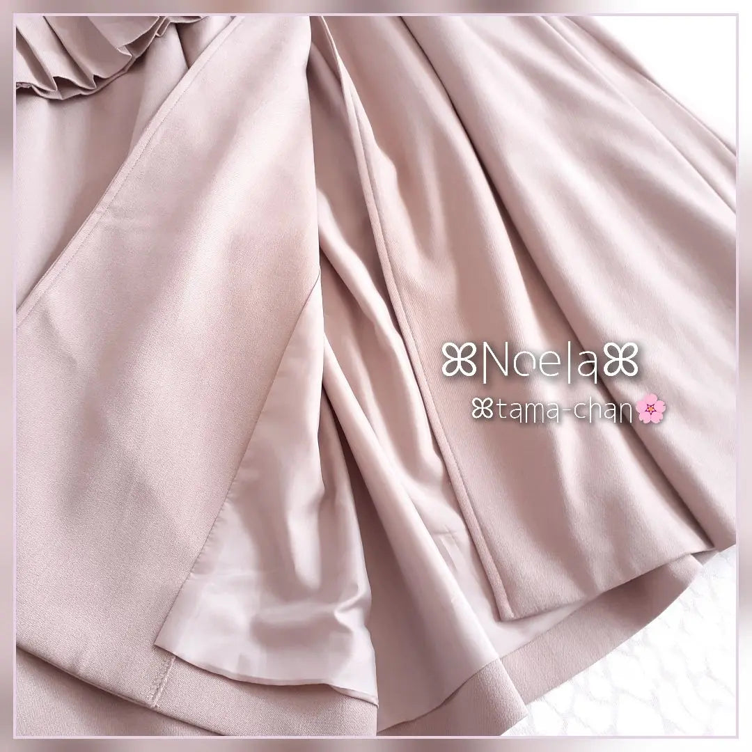 Exclusive/Good Condition Noela Sleeve Pleated Gown Trench/Pink Beige