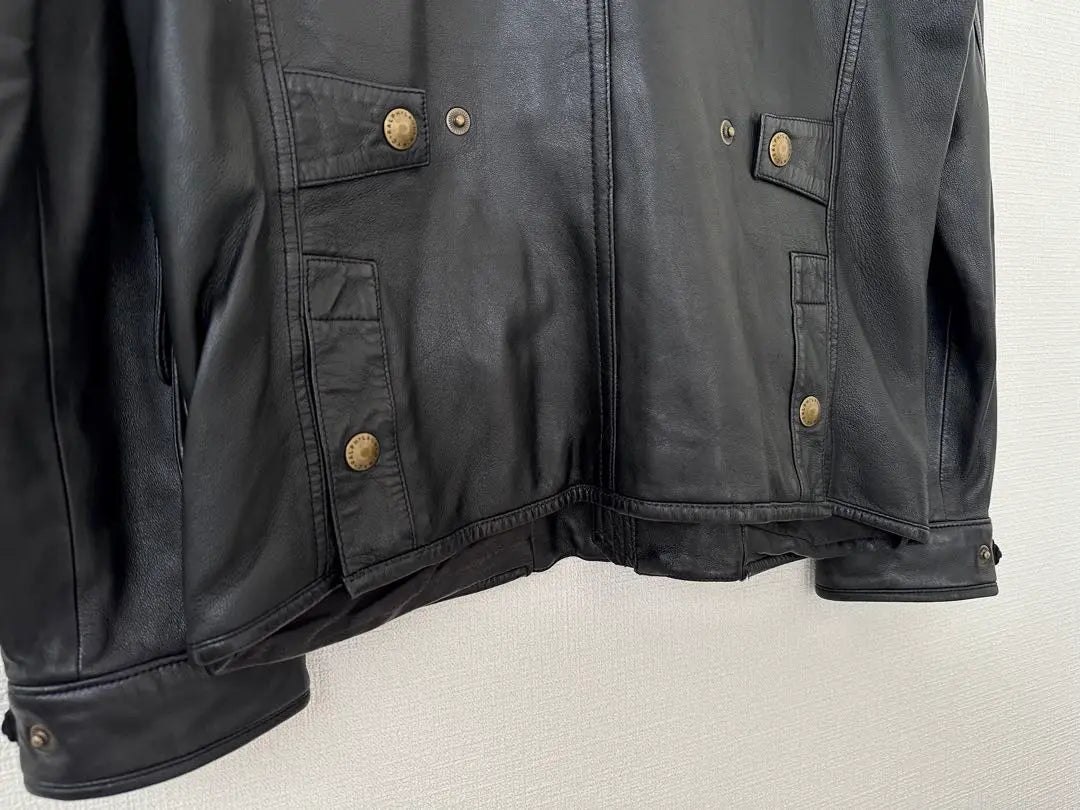 Super Special 90s Polo Ralph Lauren Leather Jacket M Black