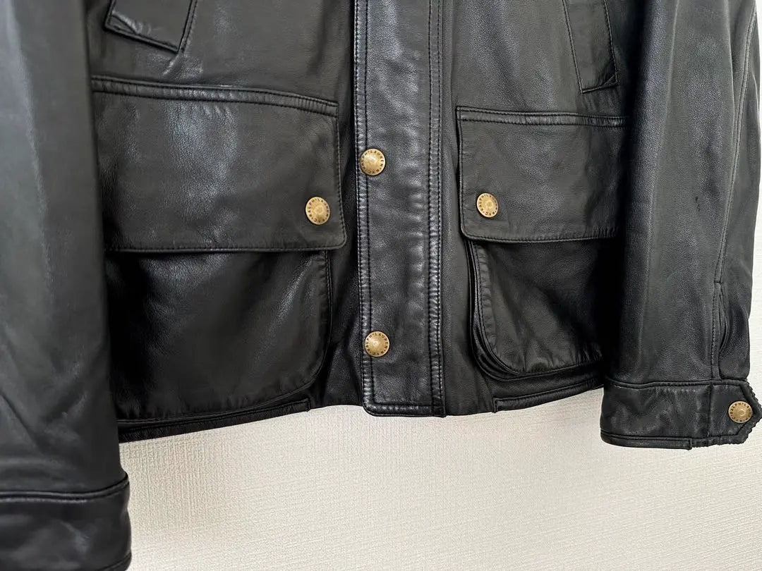 Super Special 90s Polo Ralph Lauren Leather Jacket M Black