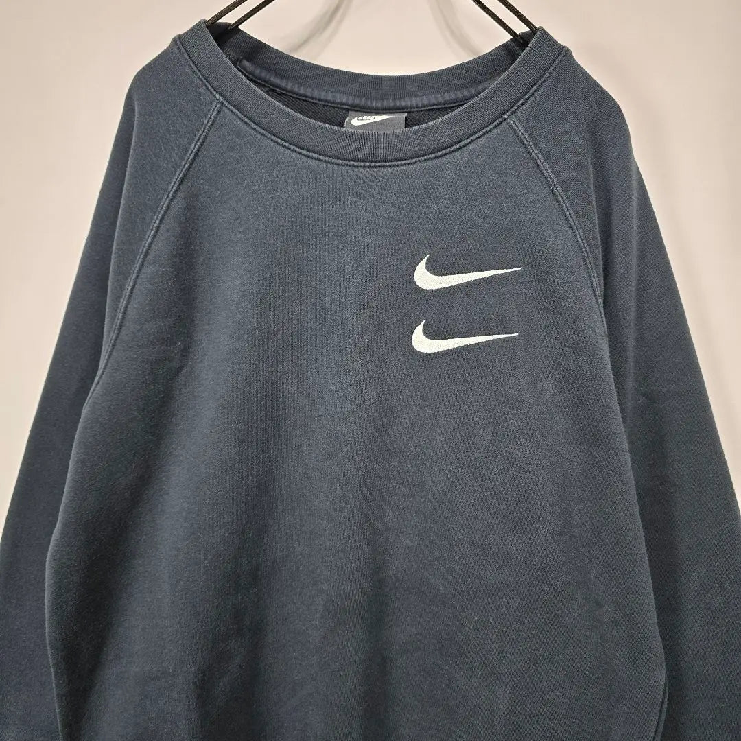 NIKE French Terry Sweatshirt S Embroidered Logo Back Logo Old clothes