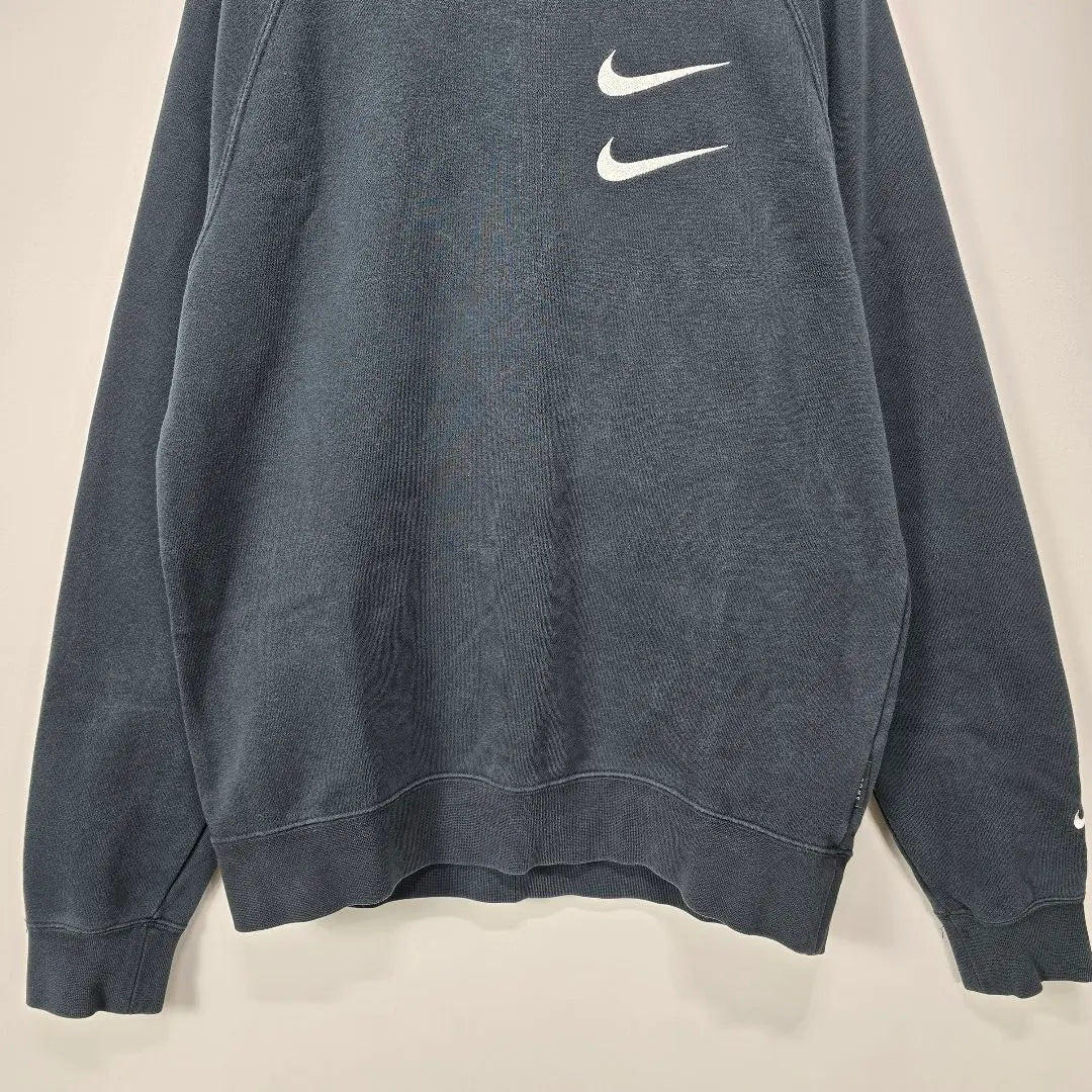 NIKE French Terry Sweatshirt S Embroidered Logo Back Logo Old clothes