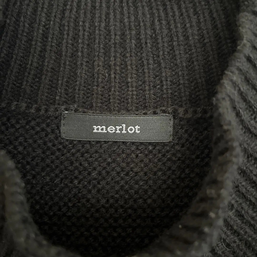 ✨Merlot Knit Sweater Black Black One Size Autumn/Winter✨