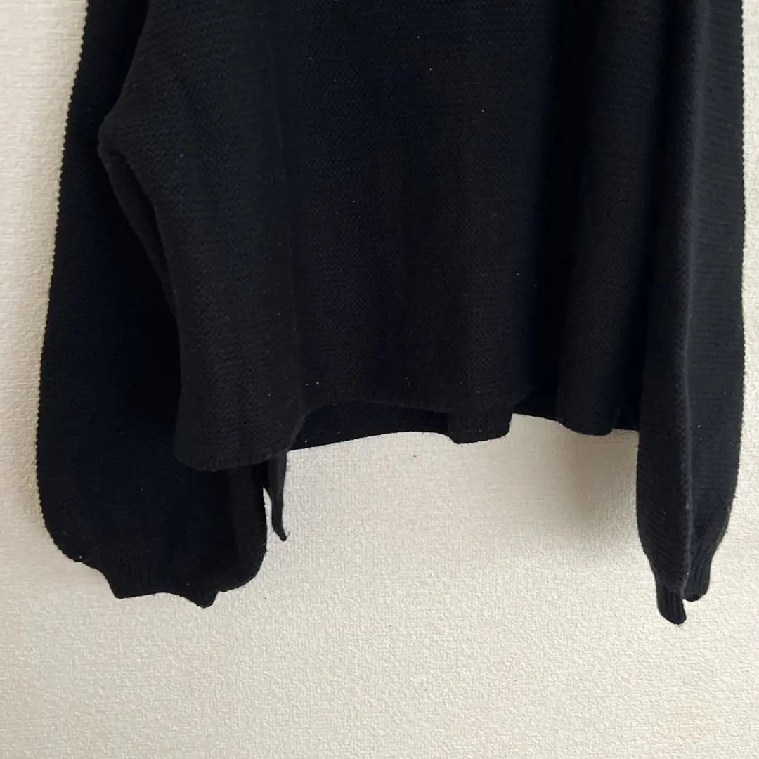 ✨Merlot Knit Sweater Black Black One Size Autumn/Winter✨