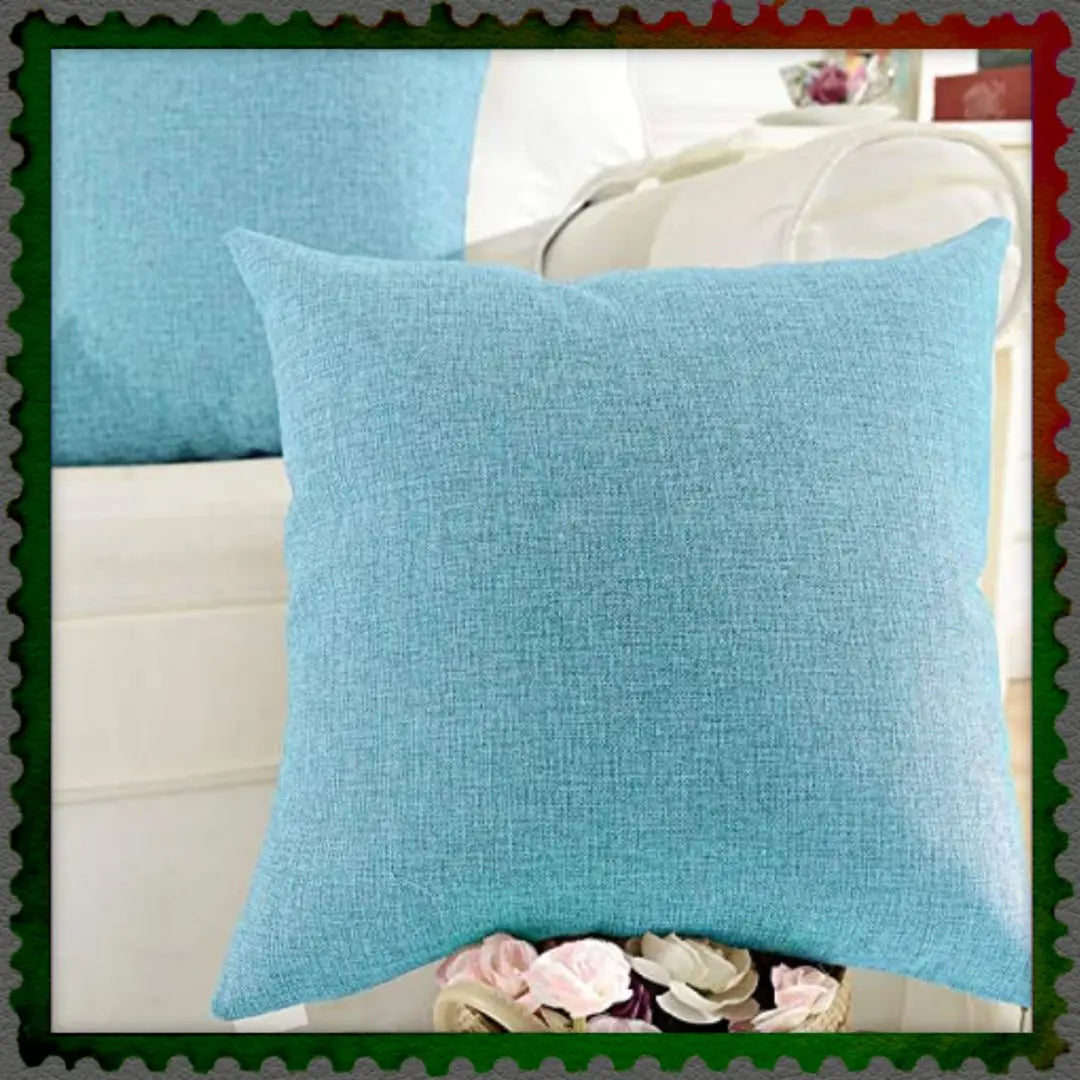 Cushion cover 45 x 45 cm 2 pieces Teal green Fashionable New life