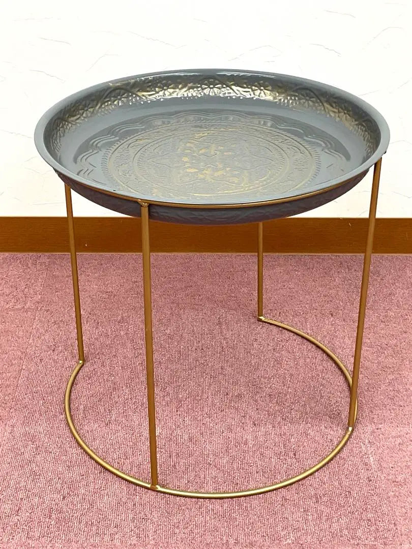 Metal tray side table | メタルトレイ サイドテーブル