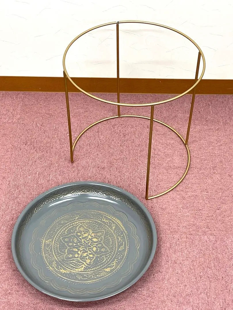 Metal tray side table | メタルトレイ サイドテーブル