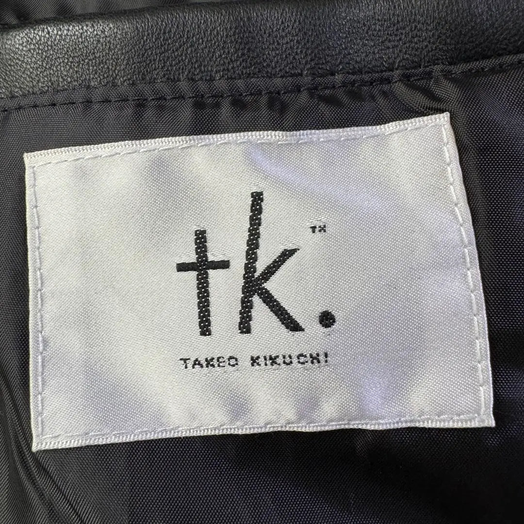 TAKEO KIKUCHI Men's M Sheepskin Leather Jacket Riders