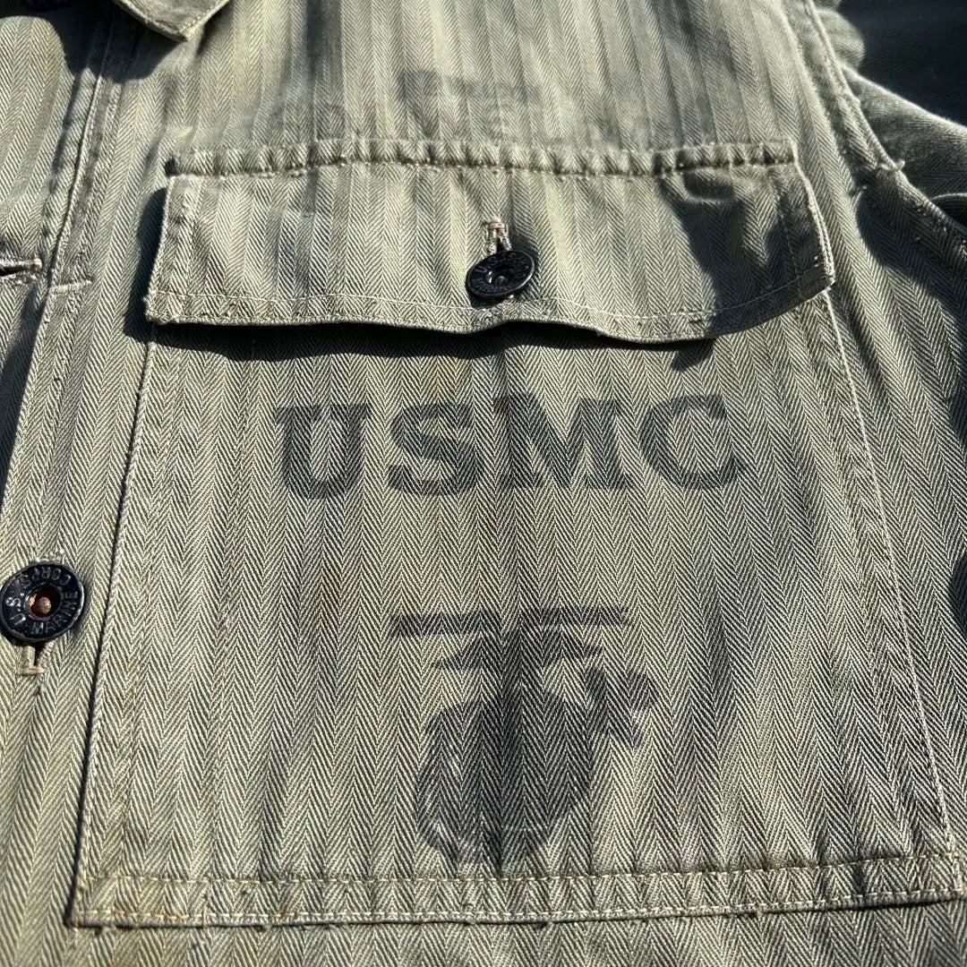 Chaqueta USMC P44 HBT de los años 40, auténtica, vintage, de los años 40