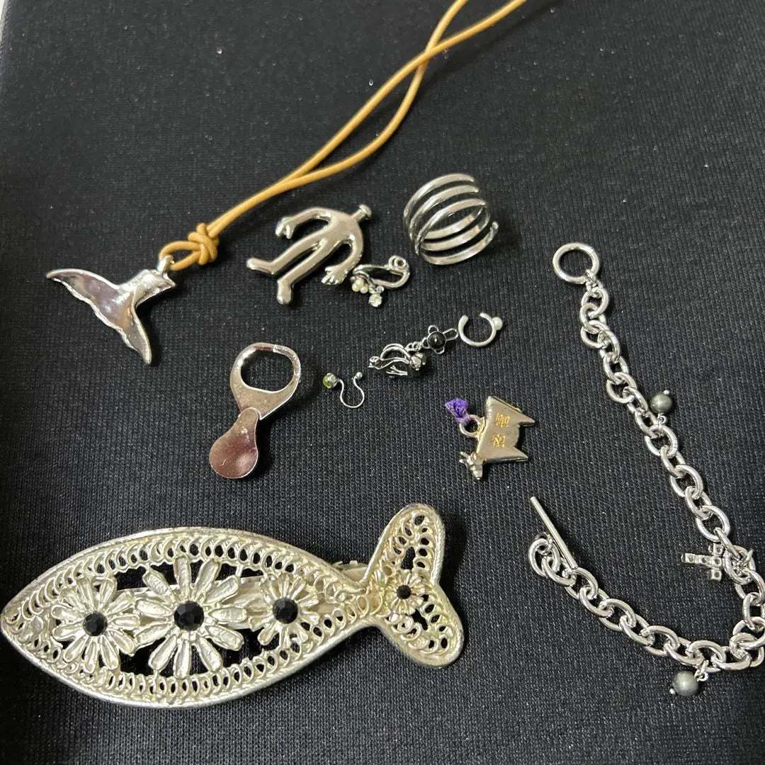 Showa and Heisei retro silver accessories and accessories bulk sale