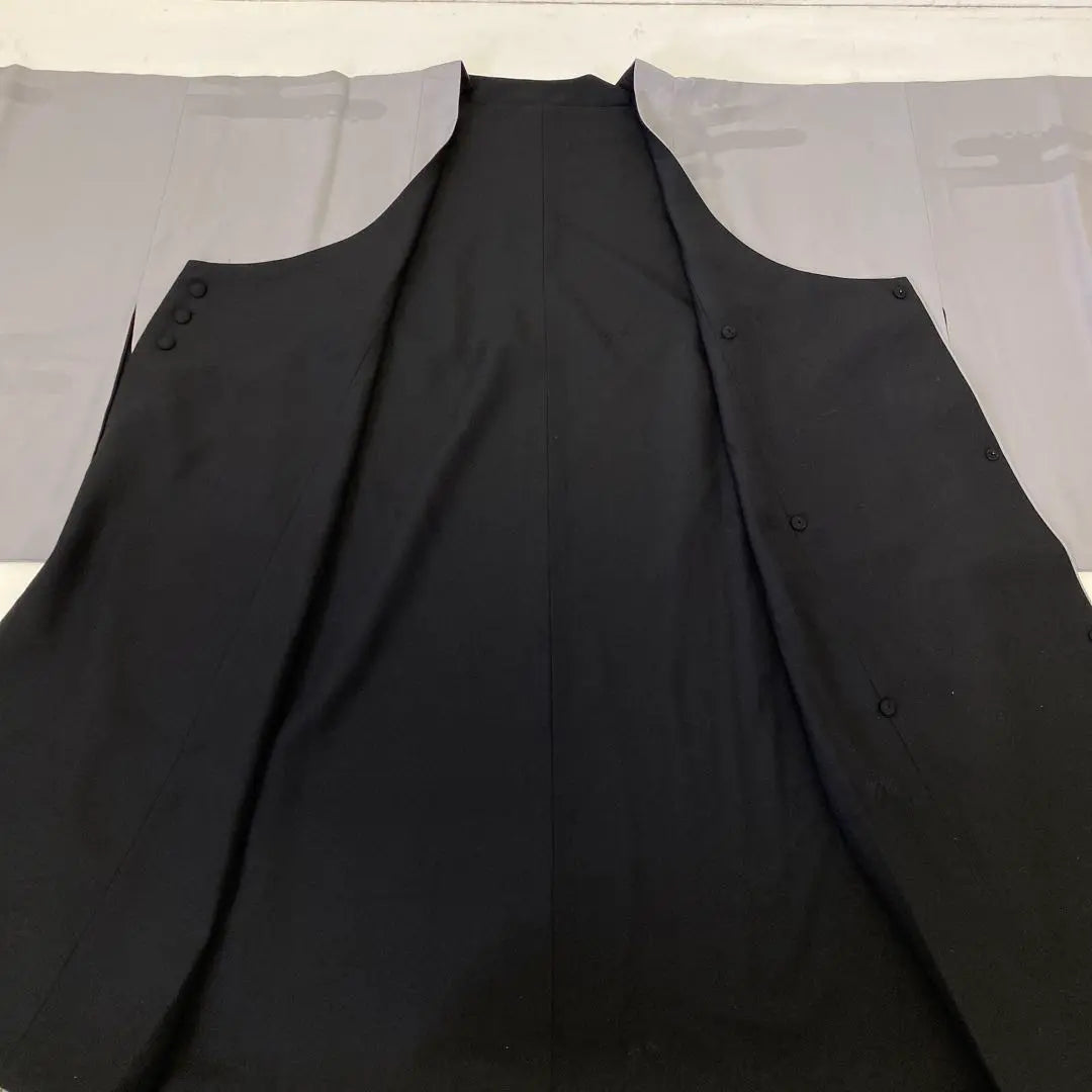 [Uso] 19158o Abrigo Cuello Chiyoda Usos como ropa de luto Kimono reversible para servicios conmemorativos