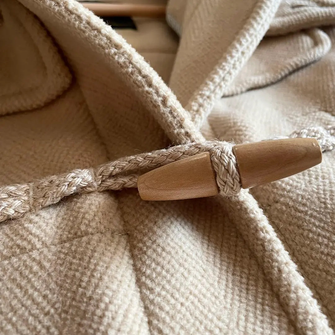 Spick and Span British Moo Brook fabric beige duffel coat