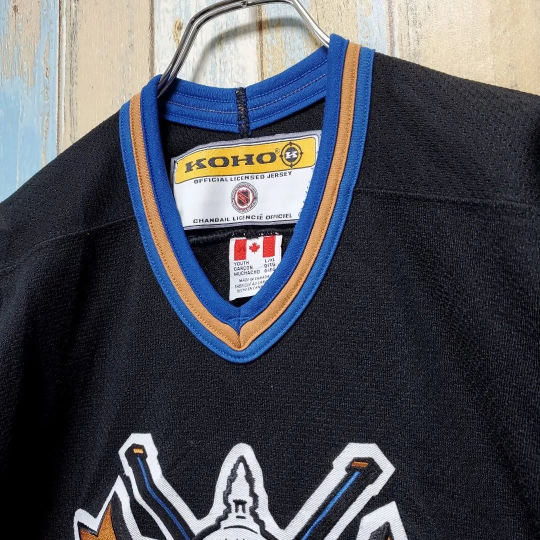 219☆KOHO☆NHL Capitals☆Game Shirt☆Team Logo Embroidery☆Made in Canada