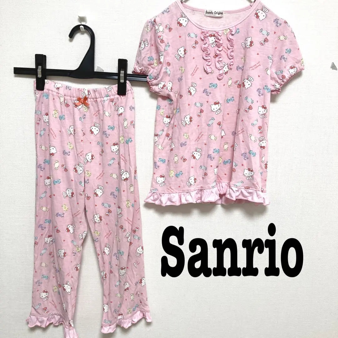 SANRIO Pijama original Sanrio Orior pantalones largos superiores/sobre la manga | Sanrio Originalサンリオオリジナル パジャマ上下 半袖 長ズボン