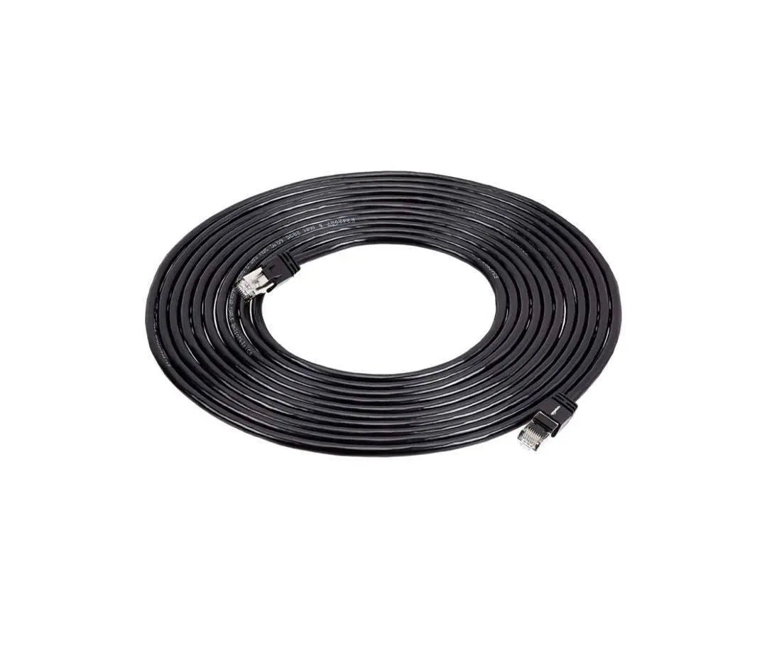 ✨Nuevo y sin usar✨ Cable RJ45 Cat 7 de alta velocidad, color negro, aprox. 6 m, paquete de 5